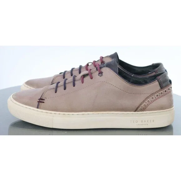 Ted Baker Men's Sneakers Shoes Size US 10 EU 9 Leather Beige